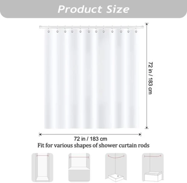 Unyqoos® Feestelijk douchegordijn met kerstmotief en schimmelwerende eigenschappen