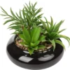 Unyqoos® Decoratieve kunstvetplant in stijlvolle keramische pot voor elke ruimte