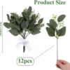 P-87213233663771-20260405135325.webp Unyqoos® Set van 12 decoratieve kunst eucalyptus takken met realistische bladeren en zaden