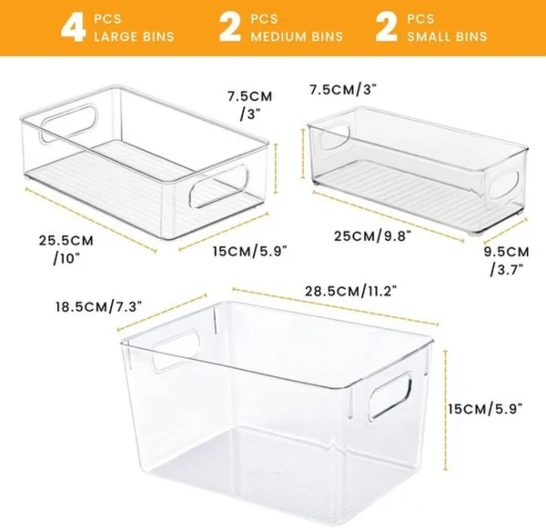 P-87213233668961-20260406095828.webp Unyqoos® Stapelbare en BPA-vrije opbergdozen set voor koelkast en keukenorganisatie