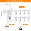 P-87213233670912-20260406120514.webp Unyqoos® Set van 10 veelzijdige transparante zuignapclips voor diverse toepassingen