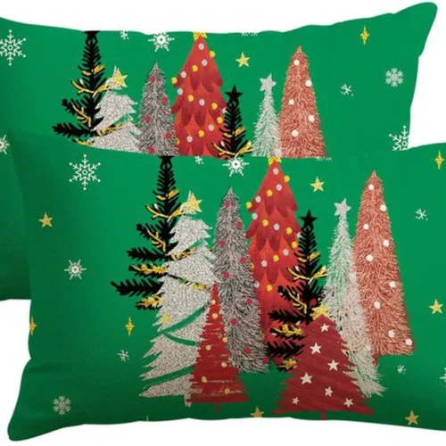 P-87213233671210-20260406110857.webp Unyqoos® Set van twee decoratieve kussenhoezen met kerstmotief voor huisdecoratie