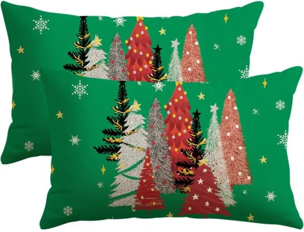 P-87213233671210-20260406110857.webp Unyqoos® Set van twee decoratieve kussenhoezen met kerstmotief voor huisdecoratie