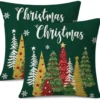 Unyqoos® Set van 2 decoratieve kussenhoezen voor sfeervolle kerstdecoratie in huis
