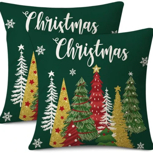 P-87213233672750-20260406111544.webp Unyqoos® Set van 2 decoratieve kussenhoezen voor sfeervolle kerstdecoratie in huis