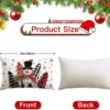 Unyqoos® Feestelijke kussenslopen met sneeuwpop- en kerstmandesign voor sfeervolle kerstdecoratie