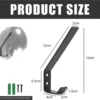 P-87213233686853-20260406120551.webp Unyqoos® Set van twee stevige wandhouders voor helmen en accessoires in zwart