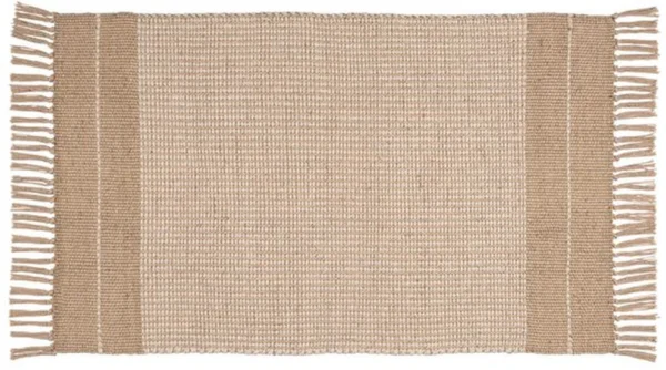 Unyqoos® Natuurlijke badmat met jute en katoen voor badkamer en interieur