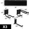 P-87213233716233-20260406102246.webp Unyqoos® Wandgemonteerd Gereedschapsrek voor Garage en Tuin met Verstelbare Haken