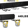 P-87213233716236-20260406102252.webp Unyqoos® Wandgemonteerd Gereedschapsrek voor Garage en Tuin met Verstelbare Haken