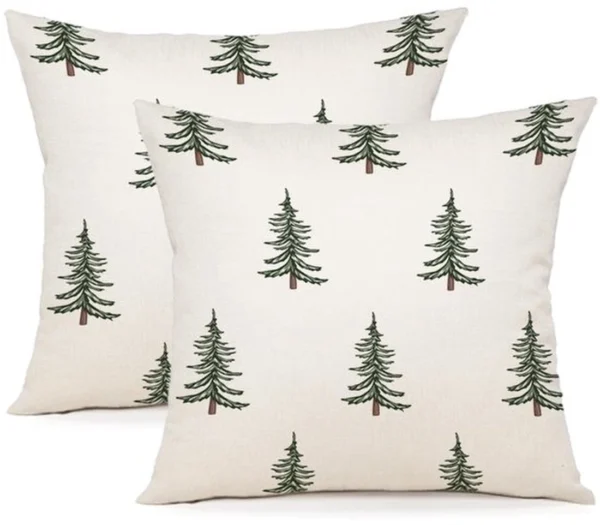 P-87213233728280-20260406112645.webp Unyqoos® Set van 2 decoratieve kussenslopen van linnen voor kerstdecoratie