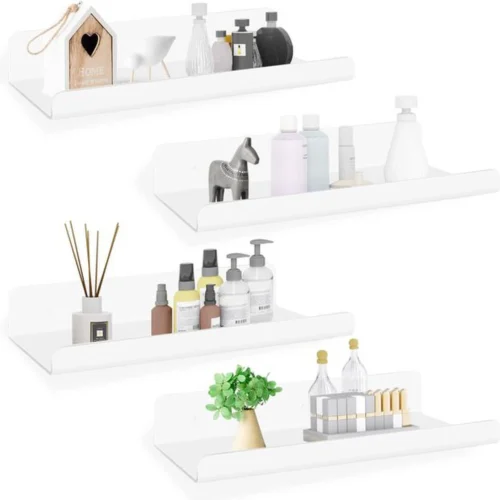 Unyqoos® Wit acryl wandrek zonder boren voor veelzijdig gebruik in huis