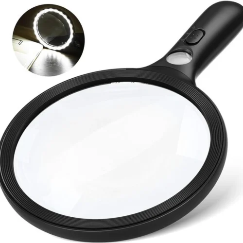 Unyqoos® Handzaam vergrootglas met 24 leds en UV-licht voor diverse toepassingen