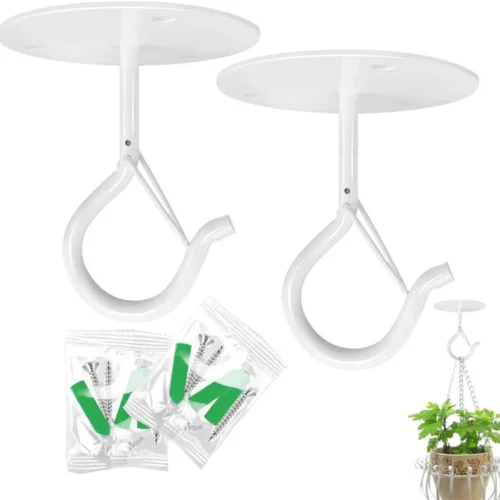 P-87213233807310-20260406120714.webp Unyqoos® Set van twee stevige plafondhaken voor hangplanten en decoratieve objecten