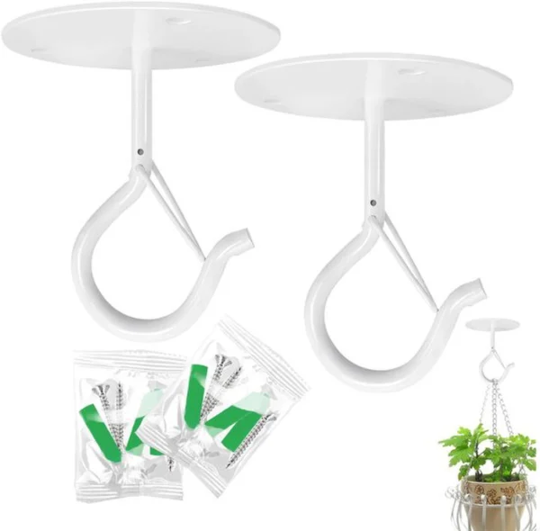 P-87213233807310-20260406120714.webp Unyqoos® Set van twee stevige plafondhaken voor hangplanten en decoratieve objecten