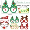 P-87213233807483-20260406093447.webp Unyqoos® Set van 6 feestelijke kerstbrillen voor een sprankelend kerstfeest