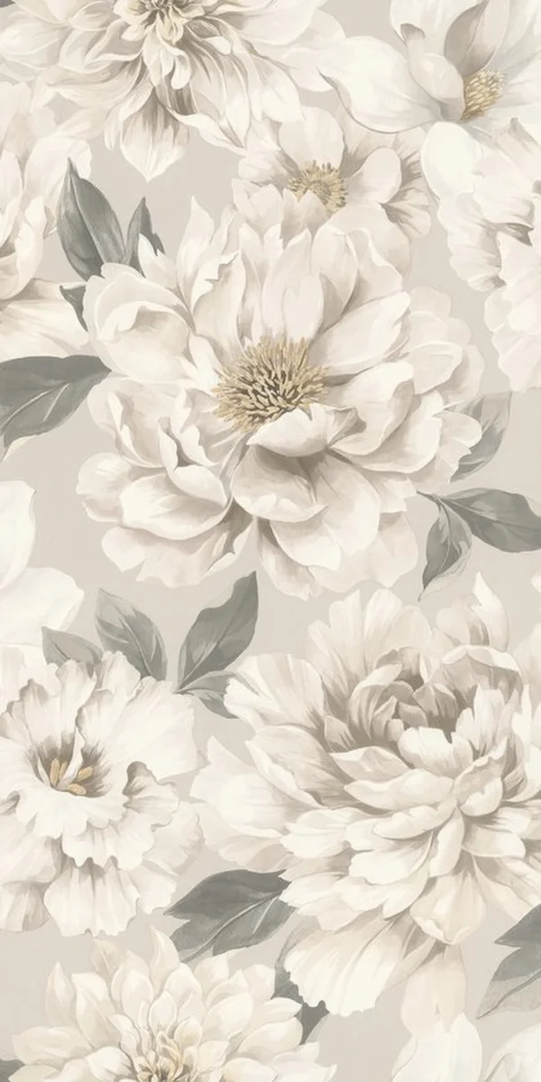 Unyqoos® Romantisch bloemenbehang in pastelkleuren voor elke ruimte in huis