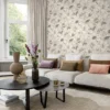 Unyqoos® Romantisch bloemenbehang in pastelkleuren voor elke ruimte in huis
