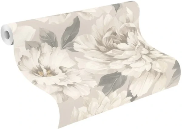 Unyqoos® Romantisch bloemenbehang in pastelkleuren voor elke ruimte in huis