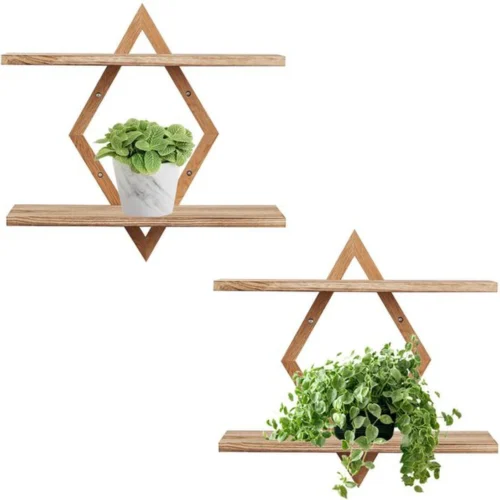 P-87213233828100-20260406080905.webp Unyqoos® Stijlvolle wandplanken set met diamantvormig design voor moderne inrichting