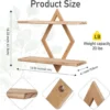 P-87213233828101-20260406080911.webp Unyqoos® Stijlvolle wandplanken set met diamantvormig design voor moderne inrichting