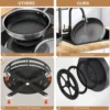 Unyqoos® Metalen 360° Draaibaar Kruidenrek met Twee Niveaus voor Keukenorganisatie