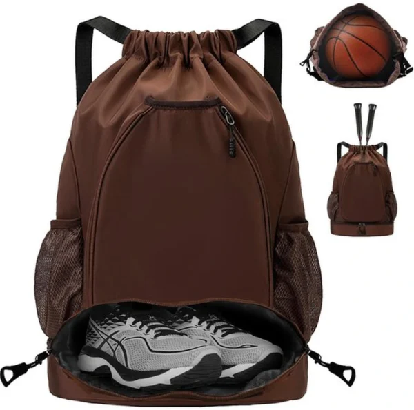 Unyqoos® Veelzijdige en Waterdichte Gymtas met Trekkoord, Tennisrugzak en Schoenenvak voor Sport en Reizen