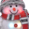 Unyqoos® Lichtgevende sneeuwpop decoratie met kleurrijke LEDs voor binnengebruik