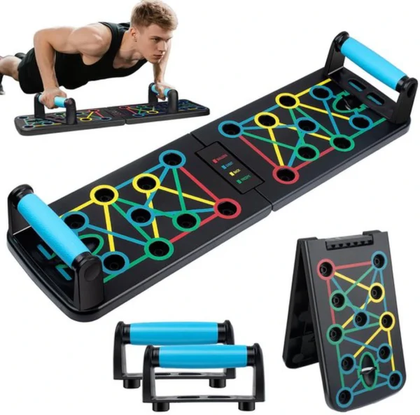 Unyqoos® Opvouwbaar en draagbaar push-upbord voor veelzijdige spiertraining thuis