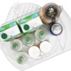 Unyqoos® Rechthoekige draaibare organizer met afneembare verdelers voor keuken en badkamer