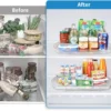 Unyqoos® Rechthoekige draaibare organizer met afneembare verdelers voor keuken en badkamer