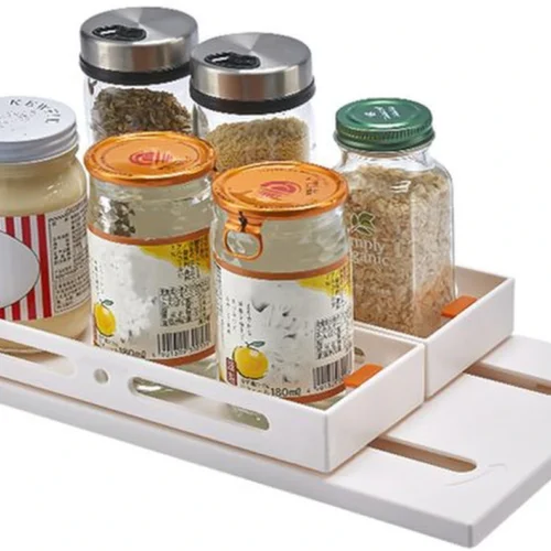 P-87213233905250-20260406102613.webp Unyqoos® Uittrekbaar en Draaibaar Keukenkruidenrek met Soepele Kogellagers voor Efficiënte Kastorganisatie