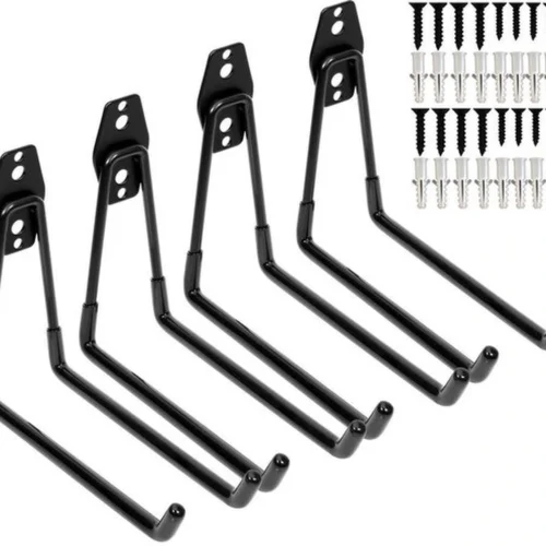 P-87213233905490-20260406121033.webp Unyqoos® Zware multifunctionele garage-opslaghaken voor wandmontage van gereedschappen en fietsen, set van 4 grote U-haken