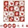 P-87213233907300-20260406093811.webp Unyqoos® Set van 16 rode en witte kunststof kerstballen voor sfeervolle boomdecoratie