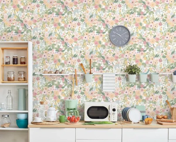 P-87213233914922-20260405113506.webp Unyqoos® Zelfklevend bloemenbehang met vintage uitstraling voor diverse ruimtes 41 x 300 cm