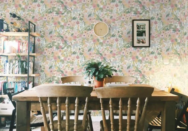P-87213233914927-20260405113531.webp Unyqoos® Zelfklevend bloemenbehang met vintage uitstraling voor diverse ruimtes 41 x 300 cm