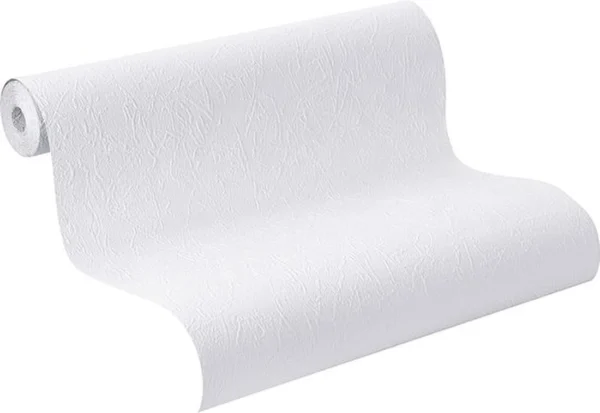 P-87213233916902-20260405113304.webp Unyqoos® Wit papieren behang met structuur voor elke interieurstijl 10,05 m x 0,53 m
