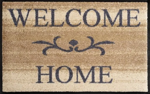 Unyqoos® Wasbare en beige deurmat voor binnen- en buitenshuis gebruik, beige, 50*75cm