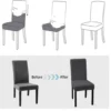 P-87213233934273-20260405184704.webp Unyqoos® Set van 4 grijze elastische stoelhoezen voor eetkamerstoelen en meer