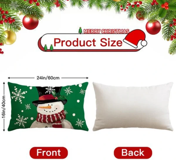 P-87213233943492-20260406111526.webp Unyqoos® Set van vier feestelijke kussenslopen met kerstthema voor sfeervolle decoratie