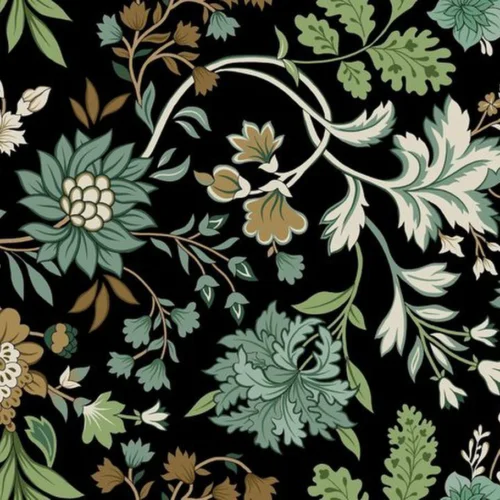 Unyqoos® Groene Bloemen Vinylbehang voor Diverse Interieurtoepassingen en Decoratie