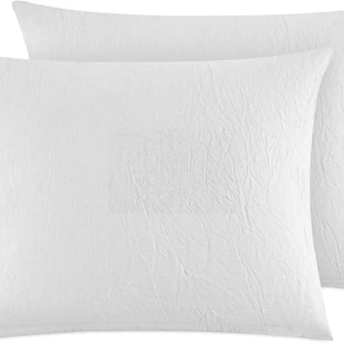 Unyqoos® Set van 2 ademende kussenslopen van katoen met linnenlook en ritssluiting