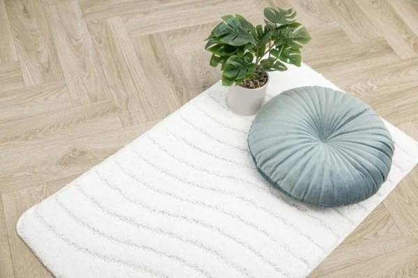 P-87213233999552-20260405135959.webp Unyqoos® Witte rechthoekige badmat met antislip en wasbare eigenschappen voor badkamer