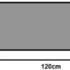 Unyqoos® Wasbare en deurmat blauw voor binnen en buiten 35 x 120 cm