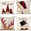 P-87213234024710-20260406111858.webp Unyqoos® Set van 4 decoratieve kerstkussenhoezen van linnen voor sfeervolle inrichting