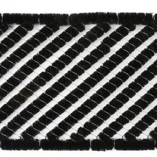 Unyqoos® Handgemaakte zwarte deurmat van kokosvezels voor buiten in 40 x 60 cm formaat