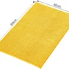 Unyqoos® Antislip Badmat en Douchemat van Zacht Chenille voor Badkamerdecoratie en Comfort, Geel, 40 x 60 cm