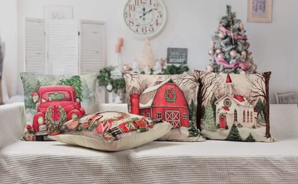 P-87213234049707-20260406111313.webp Unyqoos® Set van 4 feestelijke kussenslopen voor sfeervolle kerstdecoratie in huis