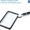 Unyqoos® Inklapbare rechthoekige loep met dimbare LED-verlichting voor beter zicht