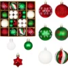 P-87213234059390-20260406091927.webp Unyqoos® Set van 44 weerbestendige onbreekbare kerstballen voor binnen en buiten